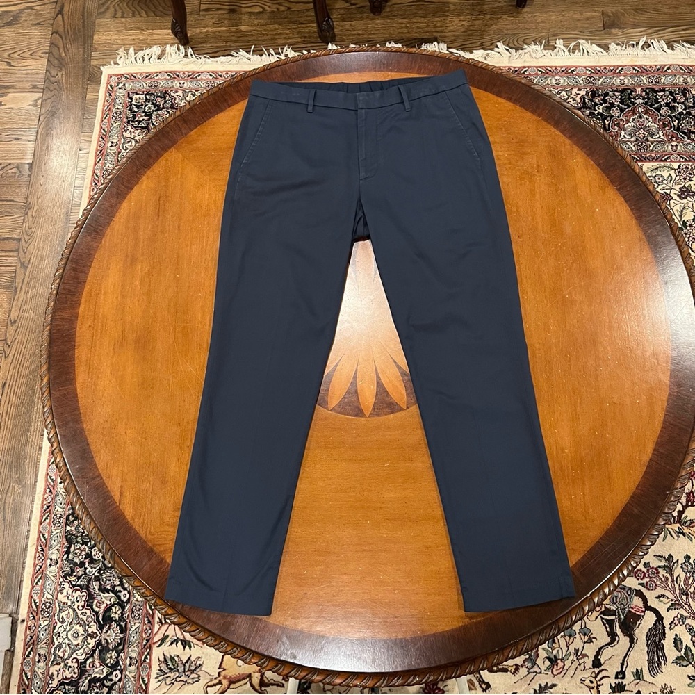 Bonobos Weekdays Warrior Slim Fit Dress Pants Monday Navy Blue 35x32 Stretch - Picture 2 of 16